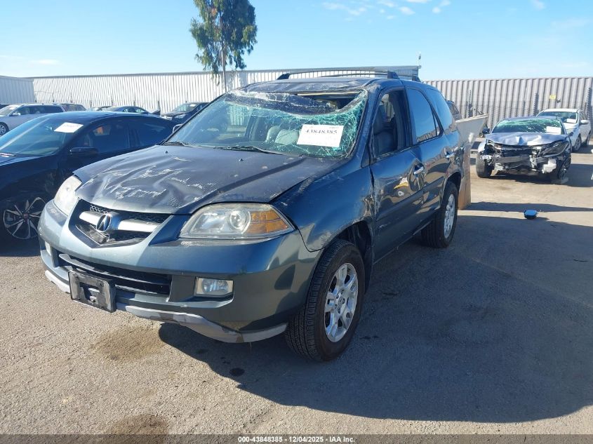 2006 Acura Mdx VIN: 2HNYD18866H504784 Lot: 43848385