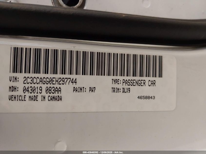 2014 Chrysler 300 300S VIN: 2C3CCAGG0EH297744 Lot: 43848392