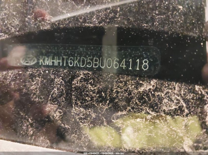 2011 Hyundai Genesis 2.0T VIN: KMHHT6KD5BU064118 Lot: 43848422