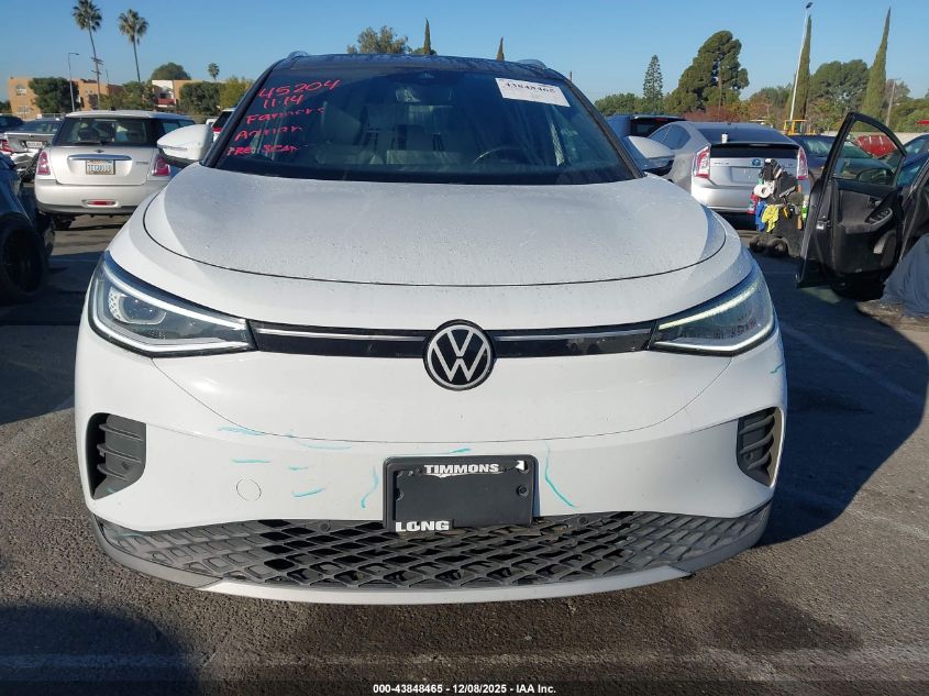 2021 Volkswagen Id.4 Pro S VIN: WVGKMPE23MP062548 Lot: 43848465