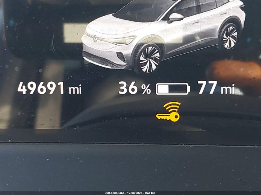 2021 Volkswagen Id.4 Pro S VIN: WVGKMPE23MP062548 Lot: 43848465