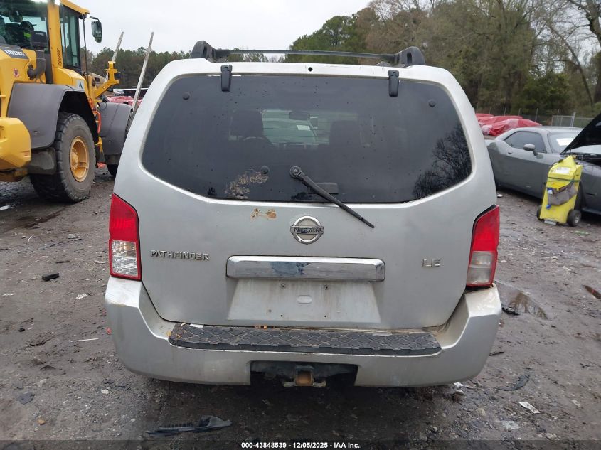 2006 Nissan Pathfinder Le VIN: 5N1AR18W96C631132 Lot: 43848539