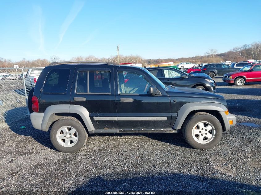 2005 Jeep Liberty Sport VIN: 1J4GL48K75W653068 Lot: 43848583