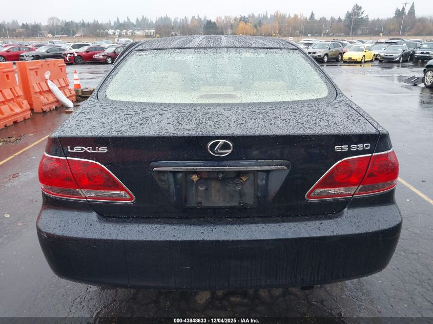 2006 Lexus Es 330 VIN: JTHBA30G065164945 Lot: 43848633