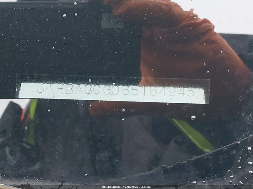 2006 Lexus Es 330 VIN: JTHBA30G065164945 Lot: 43848633