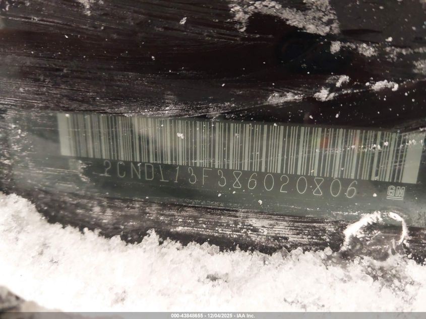 2008 Chevrolet Equinox Ls VIN: 2CNDL13F386020806 Lot: 43848655