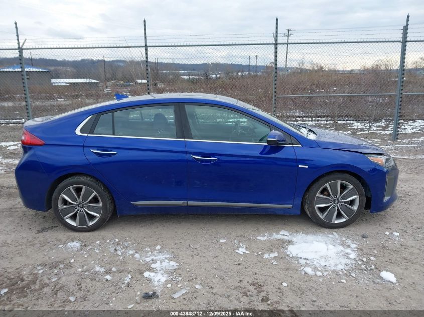 2019 Hyundai Ioniq Hybrid Limited VIN: KMHC85LC4KU118651 Lot: 43848712