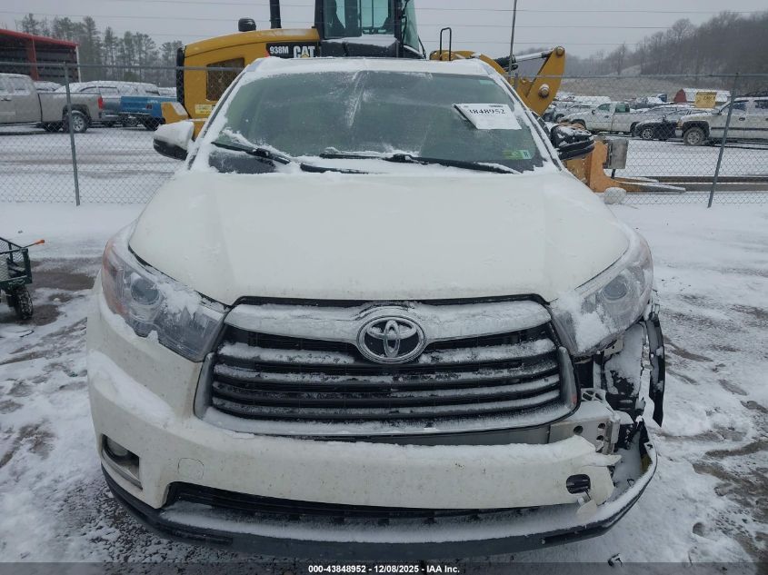 2014 Toyota Highlander Limited V6 VIN: 5TDDKRFH5ES044223 Lot: 43848952