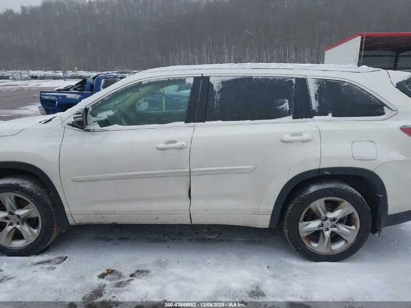 2014 Toyota Highlander Limited V6 VIN: 5TDDKRFH5ES044223 Lot: 43848952