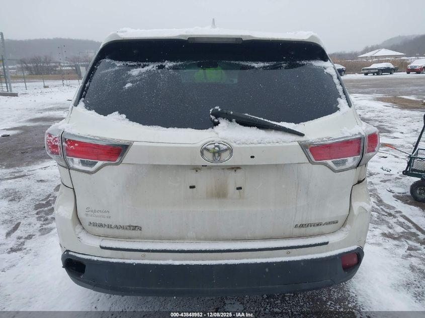 2014 Toyota Highlander Limited V6 VIN: 5TDDKRFH5ES044223 Lot: 43848952