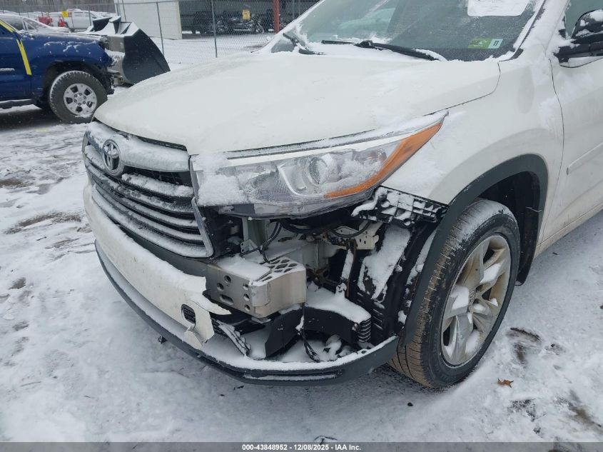 2014 Toyota Highlander Limited V6 VIN: 5TDDKRFH5ES044223 Lot: 43848952