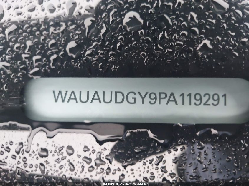 2023 Audi A3 Premium 40 Tfsi Front-Wheel Drive S Tronic VIN: WAUAUDGY9PA119291 Lot: 43849010