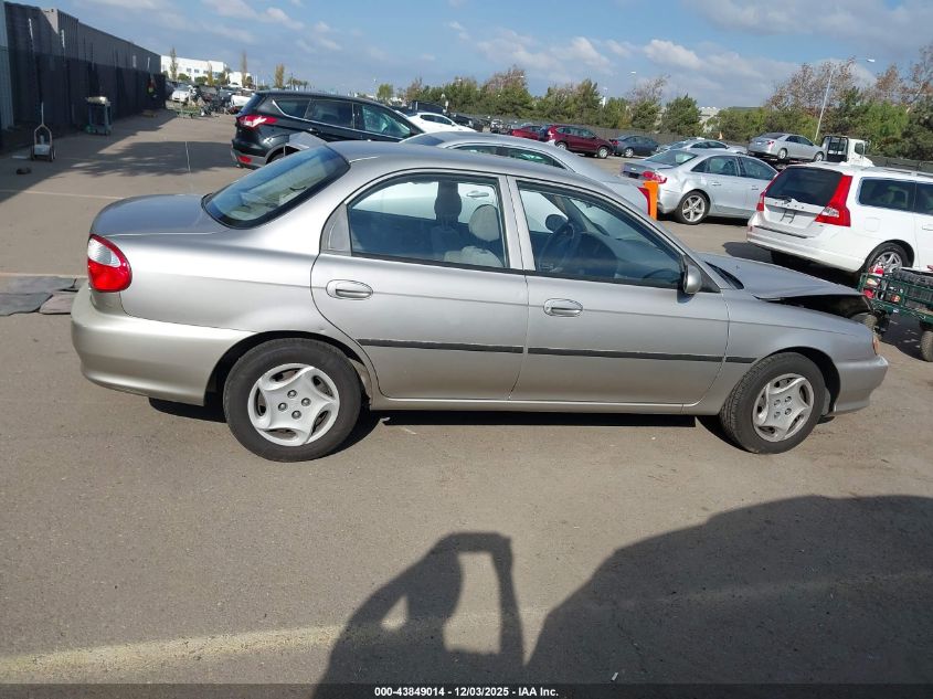 2000 Kia Sephia Ls/Ls W/Power Pkg VIN: KNAFB1212Y5875236 Lot: 43849014