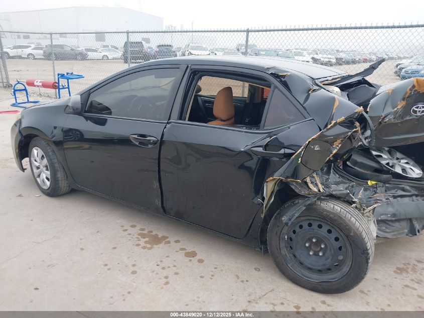 2015 Toyota Corolla Le VIN: 5YFBURHEXFP221847 Lot: 43849020