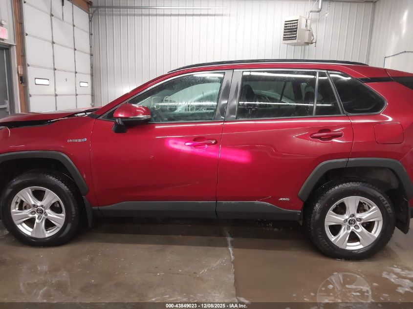 2020 Toyota Rav4 Hybrid Xle VIN: 2T3RWRFV6LW081471 Lot: 43849023