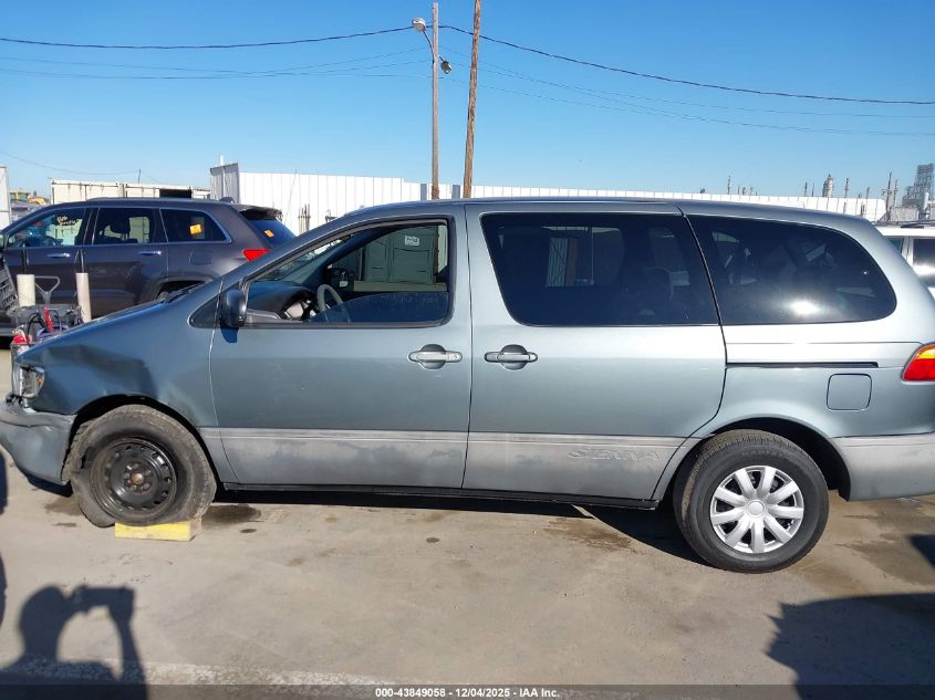 1998 Toyota Sienna Le VIN: 4T3ZF13C2WU083212 Lot: 43849058