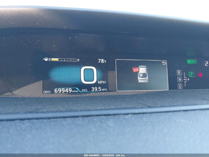 2017 Toyota Prius Three VIN: JTDKARFU1H3035225 Lot: 43849081