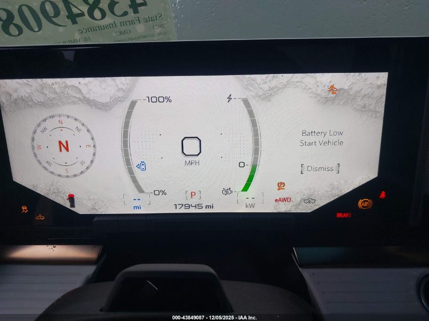 2023 GMC Hummer Ev Pickup E4Wd 3X VIN: 1GT40FDA4PU100841 Lot: 43849087