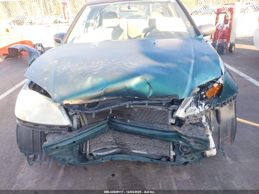 2002 Honda Civic Lx VIN: 2HGES15542H560310 Lot: 43849117