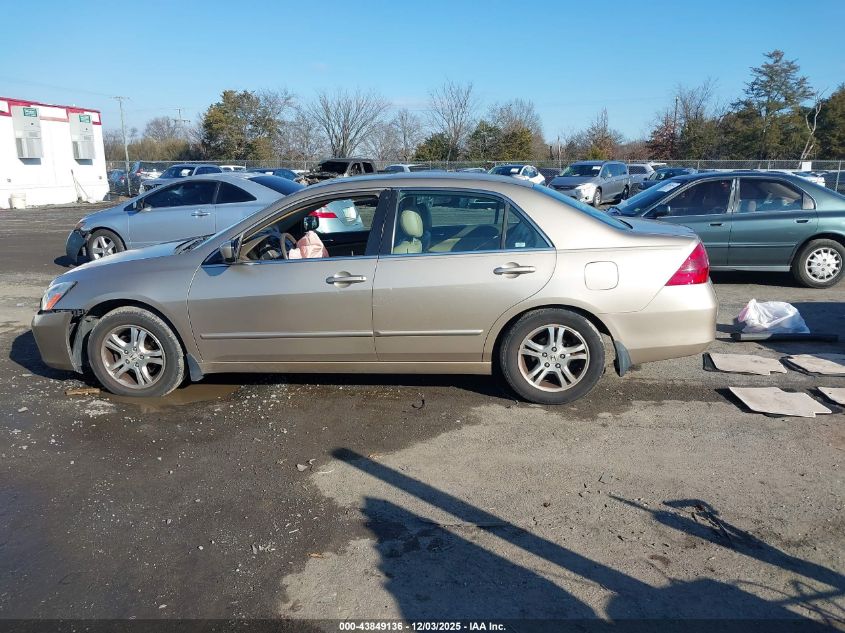 2007 Honda Accord 2.4 Ex VIN: 1HGCM56877A097618 Lot: 43849136