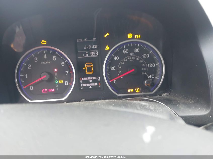 2008 Honda Cr-V Lx VIN: 5J6RE38388L009705 Lot: 43849163