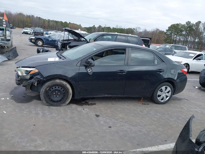 2015 Toyota Corolla Le VIN: 5YFBURHE5FP337750 Lot: 43849206
