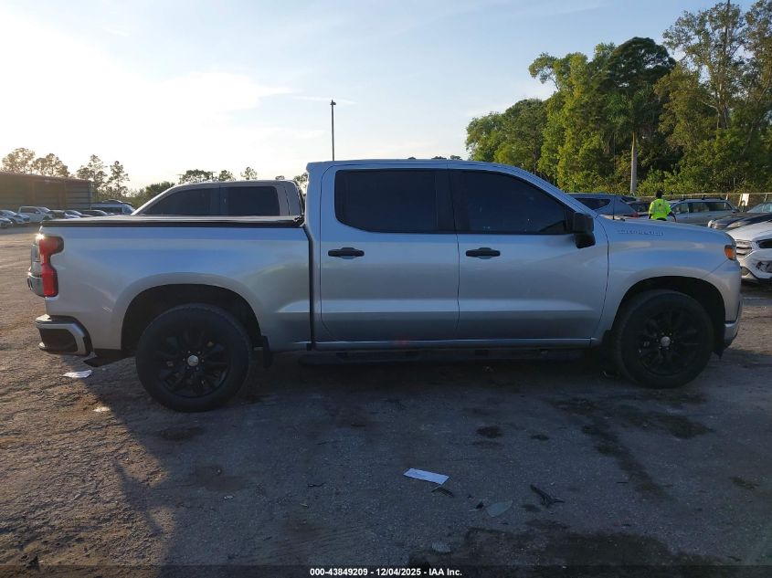 2021 Chevrolet Silverado 1500 2Wd Short Bed Custom VIN: 1GCPWBEK1MZ253770 Lot: 43849209