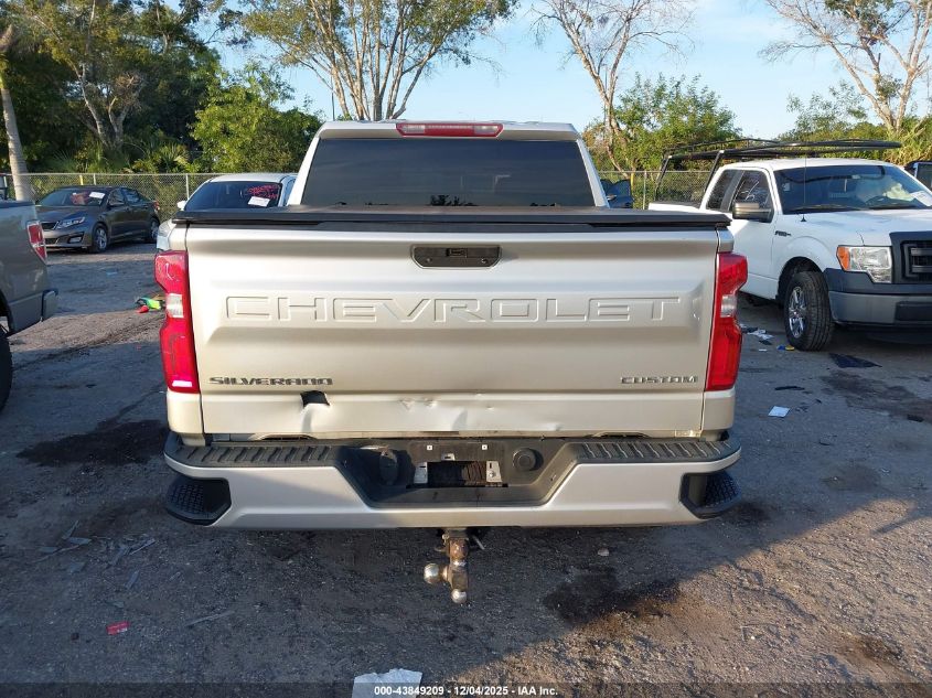 2021 Chevrolet Silverado 1500 2Wd Short Bed Custom VIN: 1GCPWBEK1MZ253770 Lot: 43849209