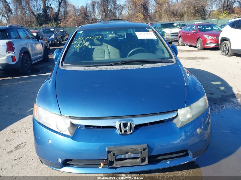 2006 Honda Civic Lx VIN: 1HGFA16556L079335 Lot: 43849229