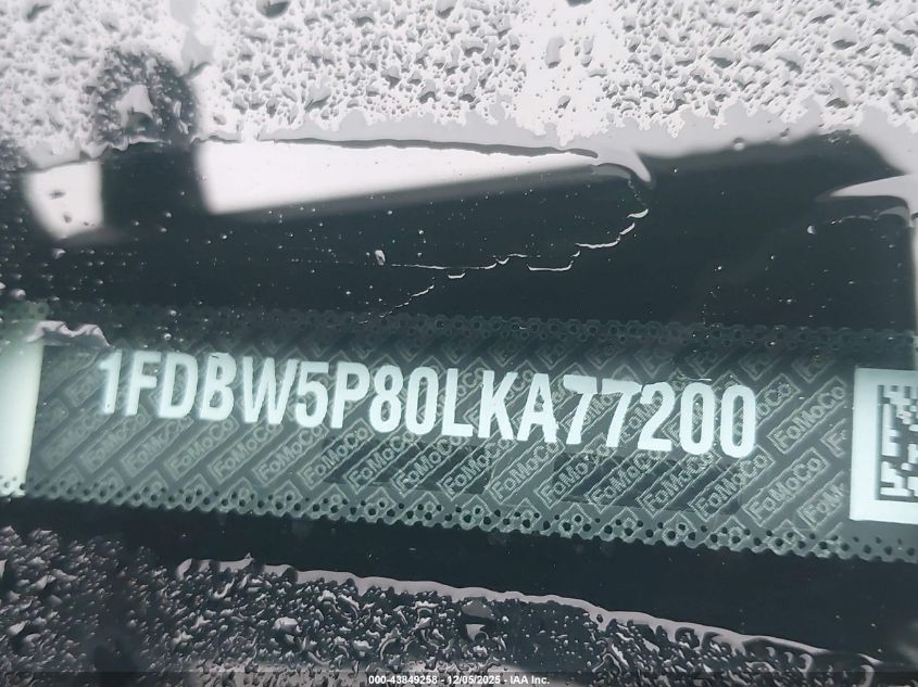 2020 Ford Transit-350 Cutaway VIN: 1FDBW5P80LKA77200 Lot: 43849258