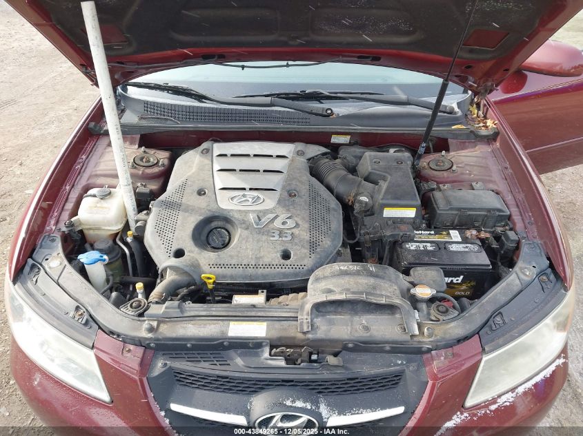 2007 Hyundai Sonata Limited/Se V6 VIN: 5NPEU46FX7H196202 Lot: 43849265