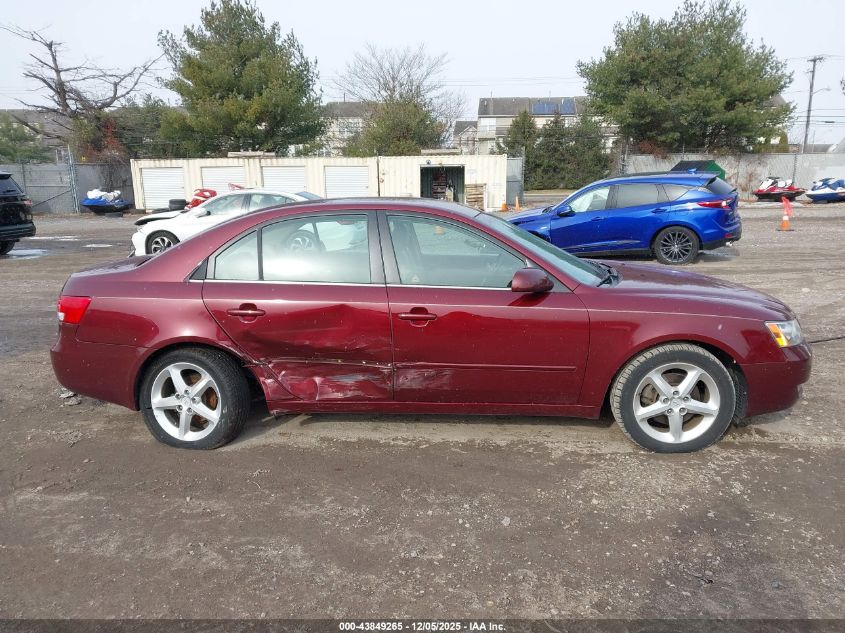 2007 Hyundai Sonata Limited/Se V6 VIN: 5NPEU46FX7H196202 Lot: 43849265