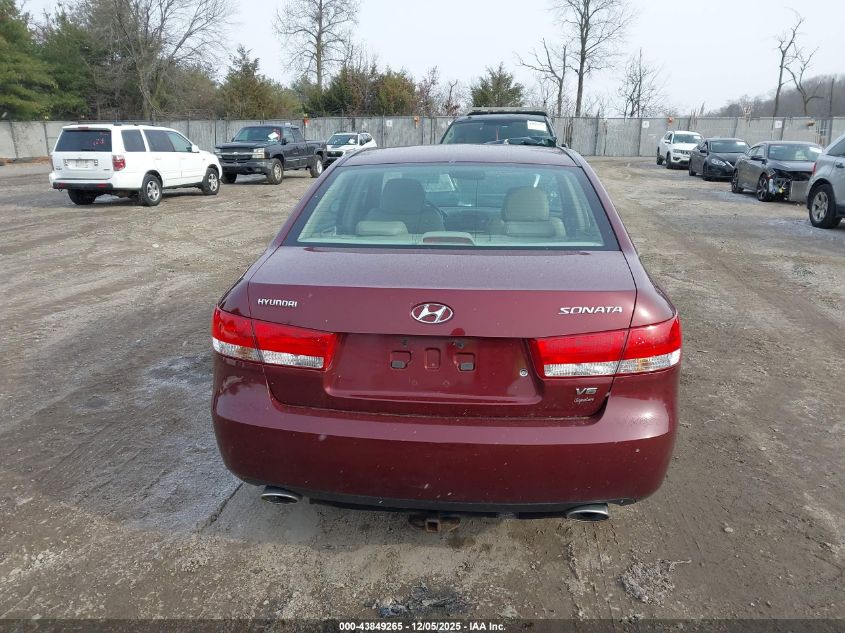 2007 Hyundai Sonata Limited/Se V6 VIN: 5NPEU46FX7H196202 Lot: 43849265