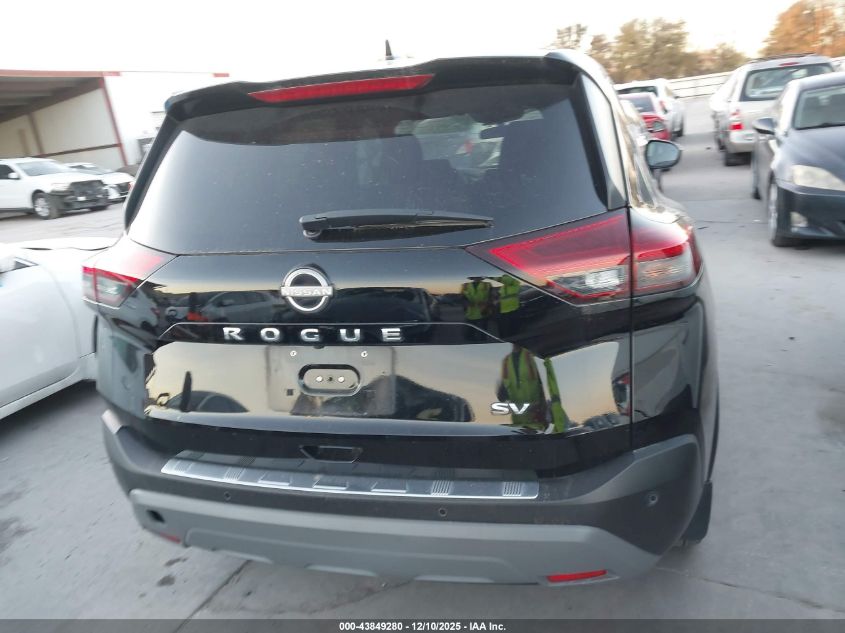 2023 Nissan Rogue Sv Fwd VIN: JN8BT3BA1PW434656 Lot: 43849280
