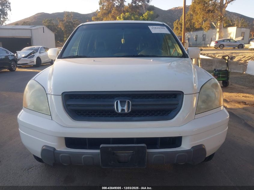 2004 Honda Pilot Ex-L VIN: 2HKYF18584H614200 Lot: 43849305