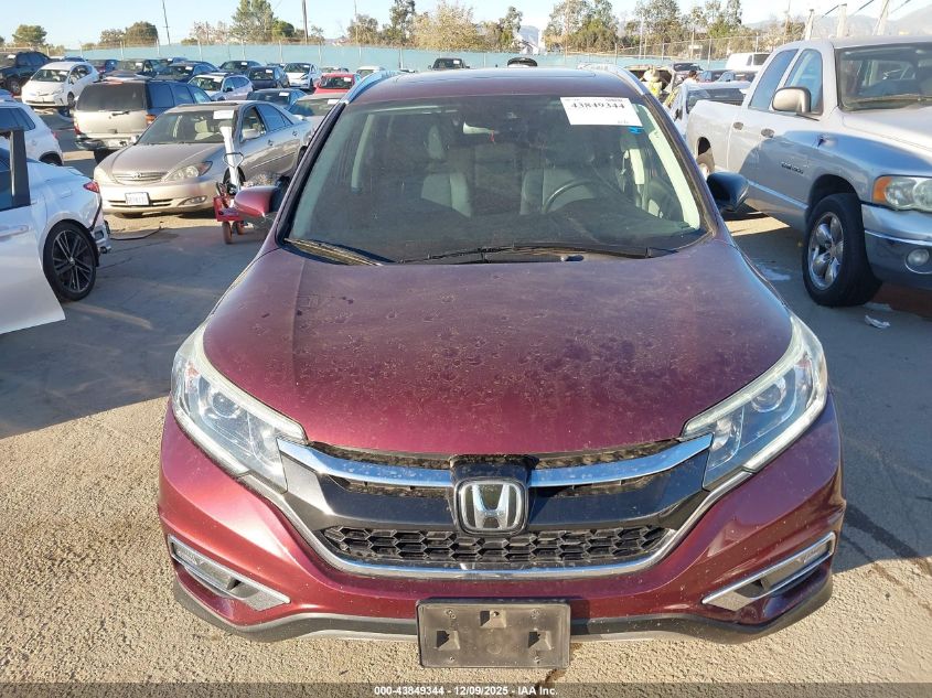 2016 Honda Cr-V Touring VIN: 5J6RM3H98GL020919 Lot: 43849344