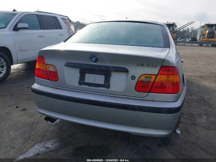 2003 BMW 325I VIN: WBAEV33403KL85265 Lot: 43849409