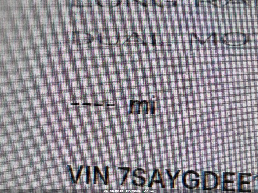 2023 Tesla Model Y Awd/Long Range Dual Motor All-Wheel Drive VIN: 7SAYGDEE1PA089471 Lot: 43849419
