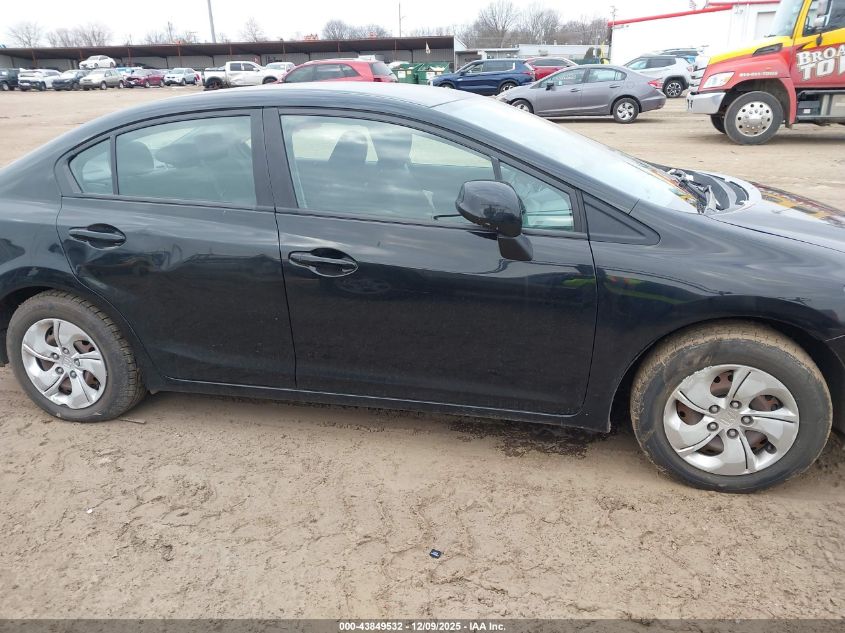 2013 Honda Civic Lx VIN: 19XFB2F54DE003094 Lot: 43849532