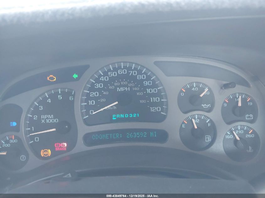 2003 Chevrolet Avalanche 1500/Z66/Z71 VIN: 3GNEC13D33G258349 Lot: 43849764