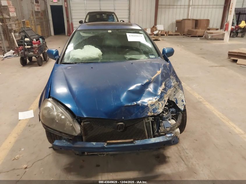 2006 Acura Rsx VIN: JH4DC54896S015856 Lot: 43849829