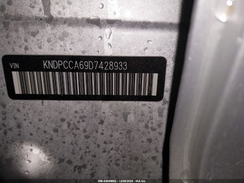 2013 Kia Sportage Sx VIN: KNDPCCA69D7428933 Lot: 43849862