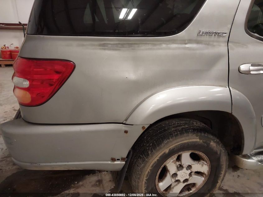 2001 Toyota Sequoia Limited V8 VIN: 5TDBT48A81S055699 Lot: 43850002
