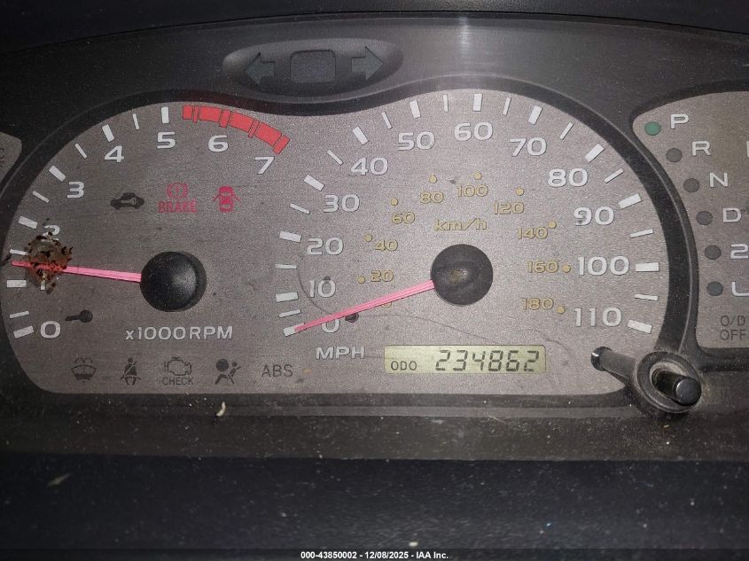 2001 Toyota Sequoia Limited V8 VIN: 5TDBT48A81S055699 Lot: 43850002