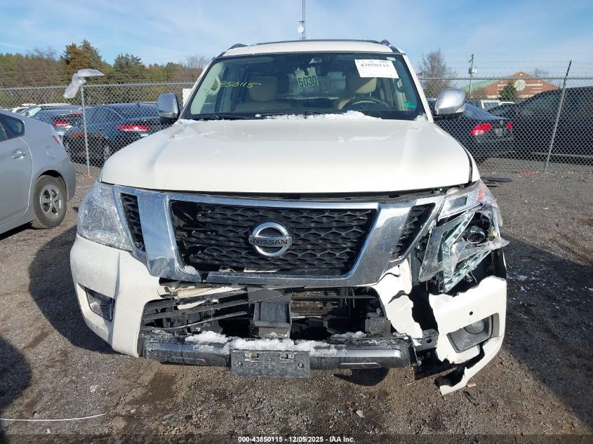 2020 Nissan Armada Platinum 4Wd VIN: JN8AY2NE0L9782771 Lot: 43850115