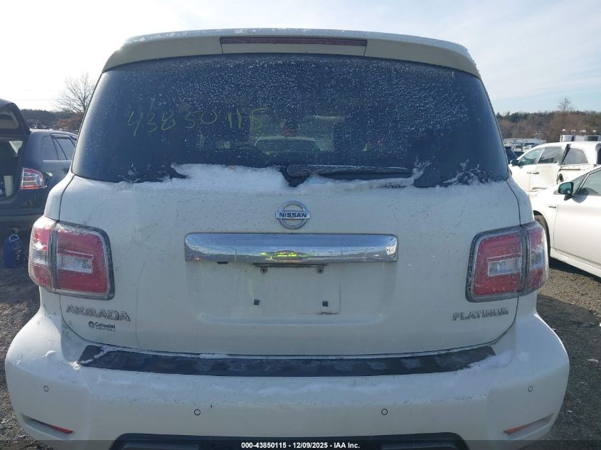 2020 Nissan Armada Platinum 4Wd VIN: JN8AY2NE0L9782771 Lot: 43850115