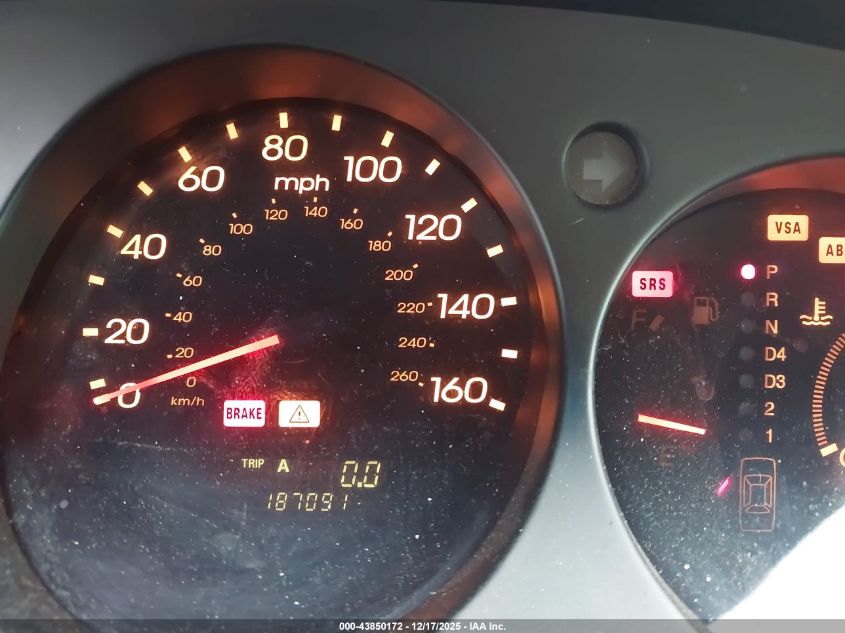 2001 Acura Rl 3.5 VIN: JH4KA96511C000309 Lot: 43850172