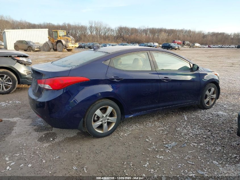 2013 Hyundai Elantra Gls VIN: 5NPDH4AEXDH280935 Lot: 43850189