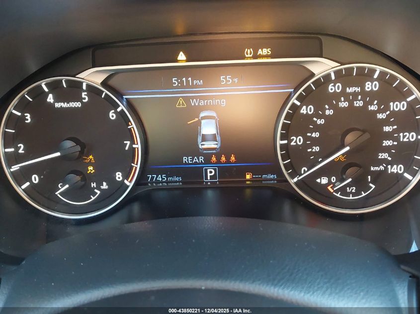 2025 Nissan Altima Sv Fwd VIN: 1N4BL4DV4SN402855 Lot: 43850221