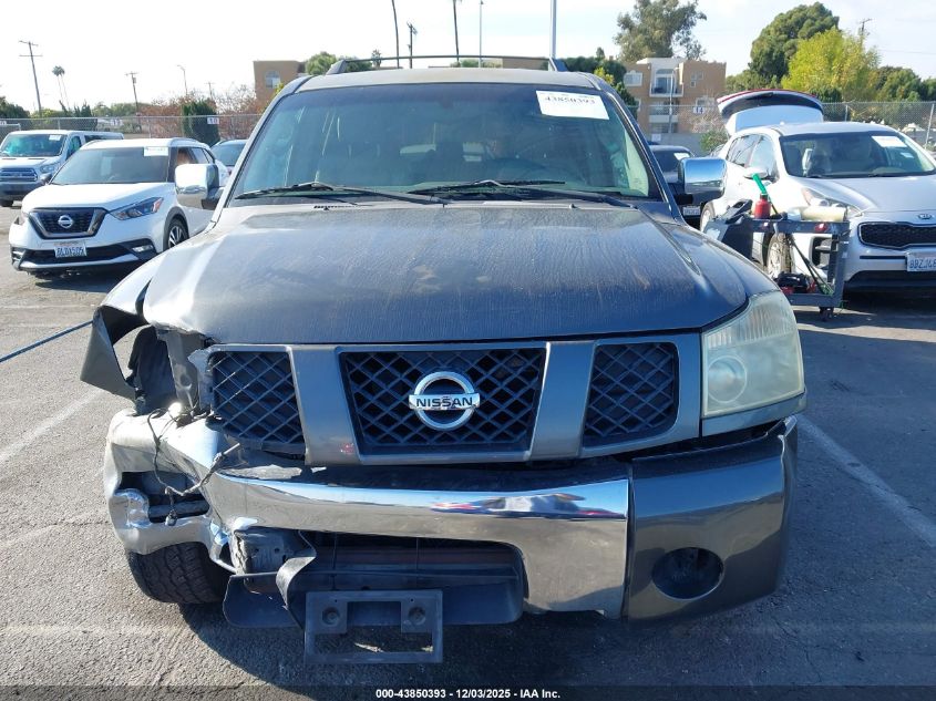 2005 Nissan Armada Se VIN: 5N1AA08A95N737301 Lot: 43850393